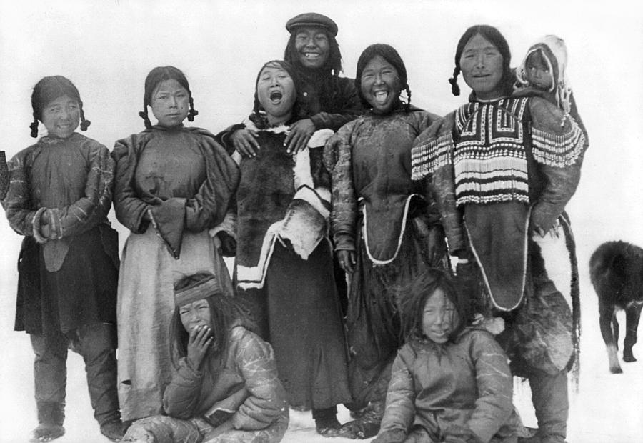 Eskimos, C1913 Photograph by Granger