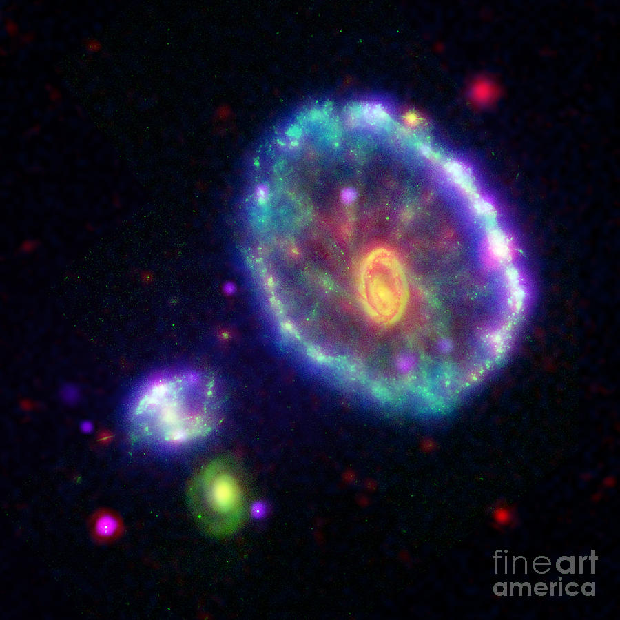 Eso 350-40 Cartwheel Galaxy Photograph by Science Source