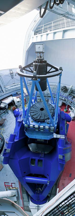 Mirror Photograph - Eso 3.6-metre Telescope by European Southern Observatory/h. Heyer/science Photo Library