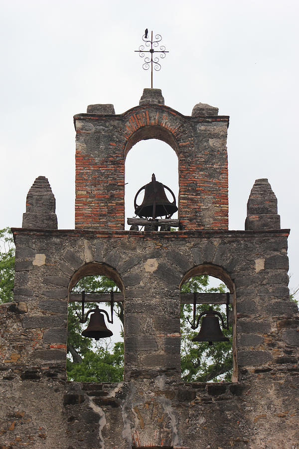 Espada Bell Tower Gray Day Photograph by Mary Bedy