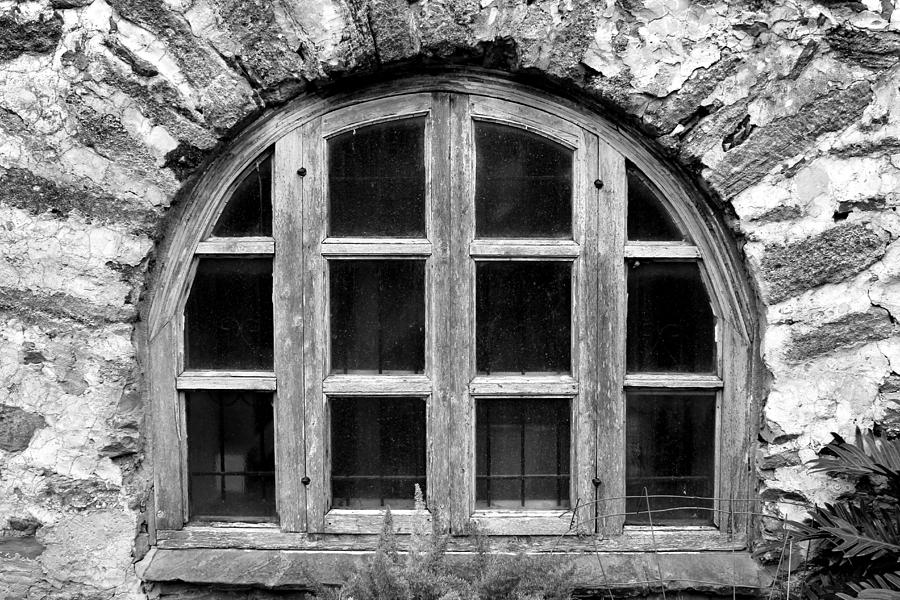 Espada Window BW Photograph by Mary Bedy