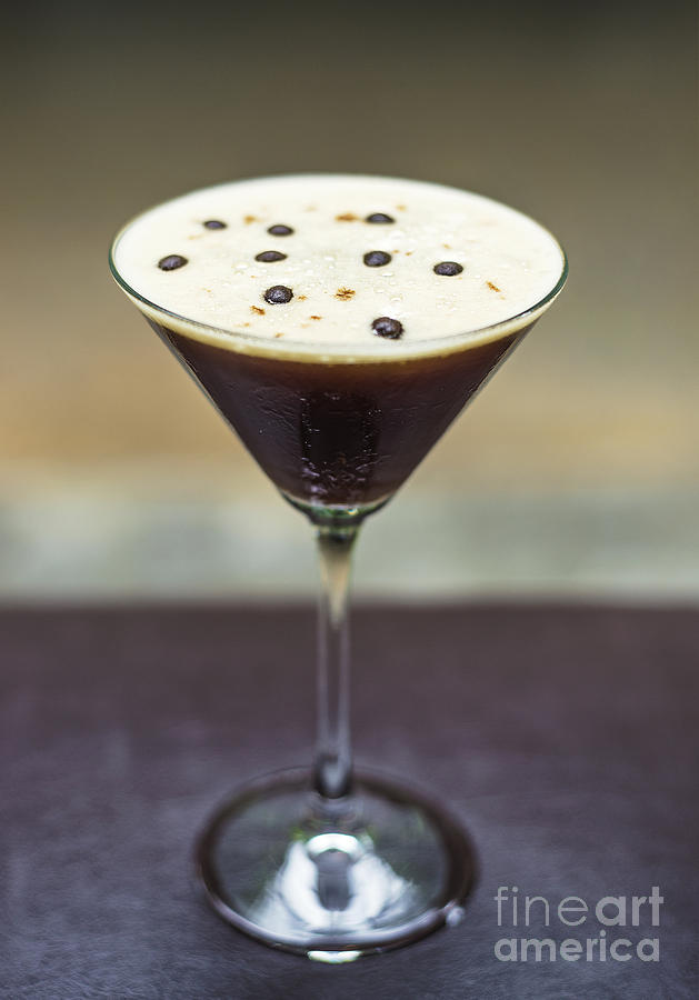 Espresso Martini Alcoholic Cocktail Drink  Photograph by JM Travel Photography
