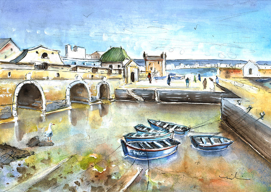 Essaouira Harbour 02 Painting by Miki De Goodaboom