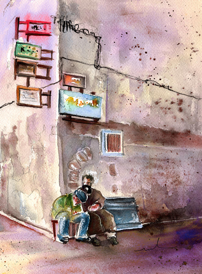 Essaouira Street Corner Painting by Miki De Goodaboom