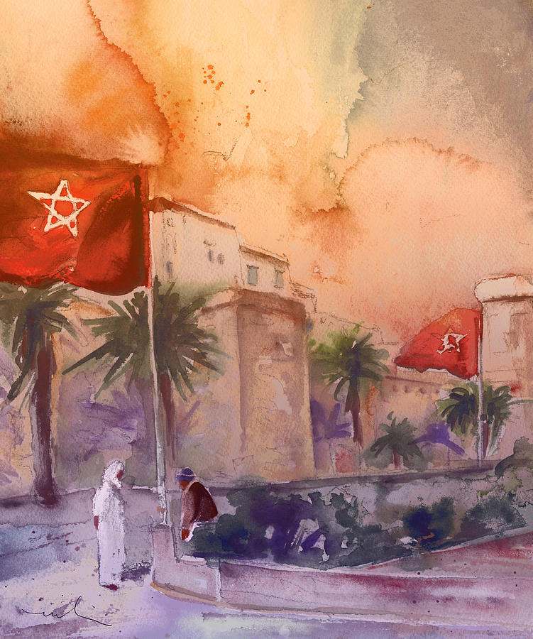 Essaouira Town 03 Painting by Miki De Goodaboom