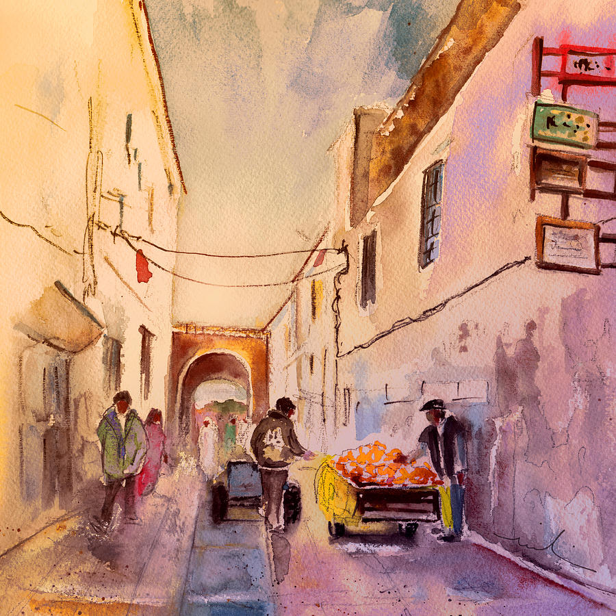 Essaouira Town 05 Painting by Miki De Goodaboom