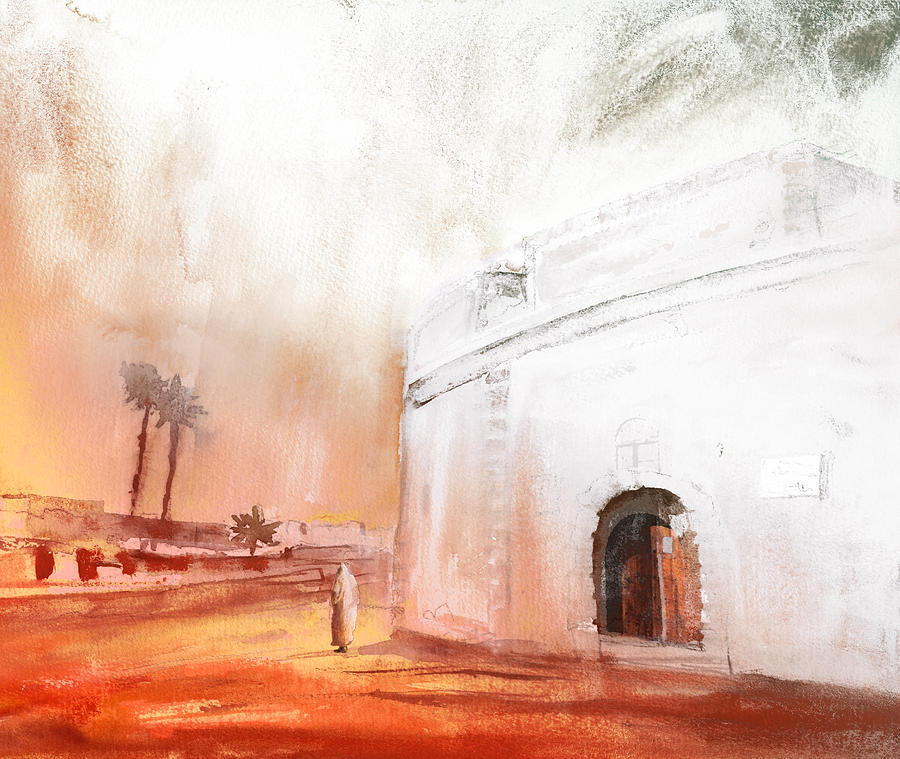 Essaouira Town Painting by Miki De Goodaboom