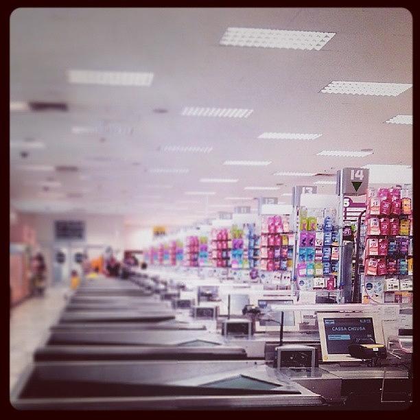 Italy Photograph - #esselunga #milano #supermarket #empty by Paolo Margari