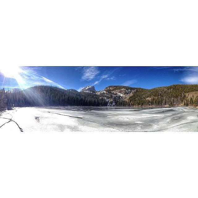 Estes Park Ice Lake Panorama #latergram Photograph by Stone Grether