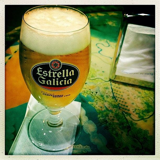 Spain Photograph - Estrella Galicia -> Mighty Fine Beer by David Lynch
