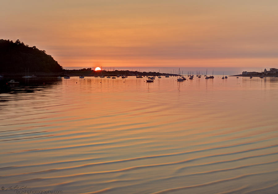 Estruary harbour sunset Photograph by B Cash
