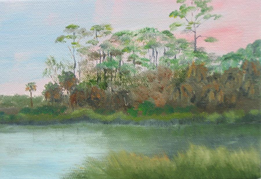 Estuary Marsh Painting by Susan Richardson