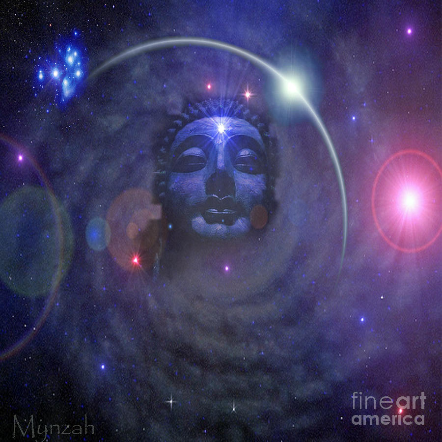 Eternal Buddha Digital Art by Mynzah Osiris