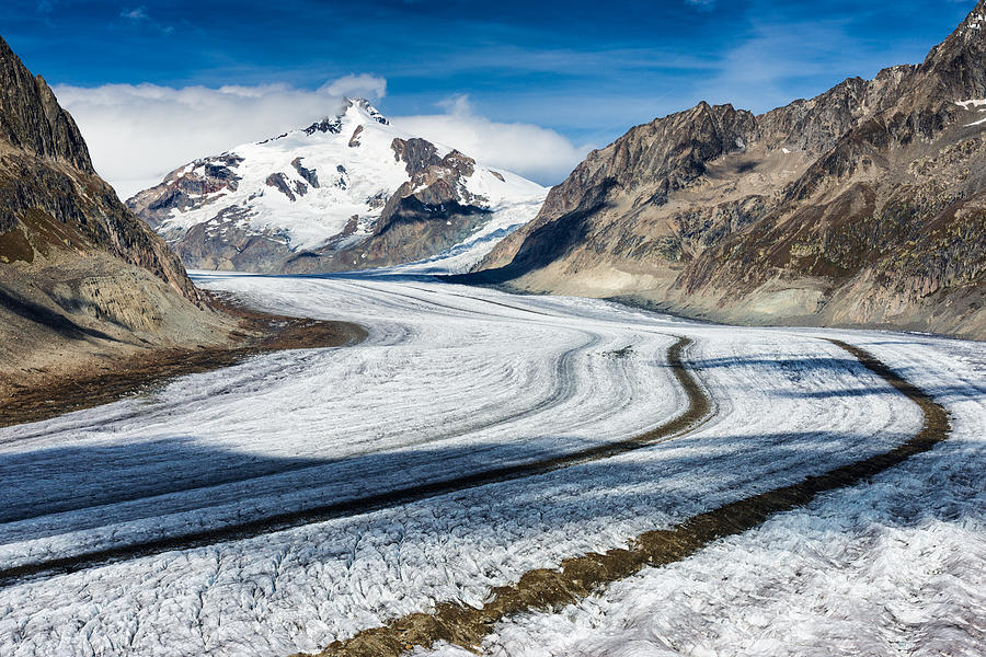 Eternal ice - Aletsch Glacier Swiss Alps Switzerland Photograph by Matthias Hauser