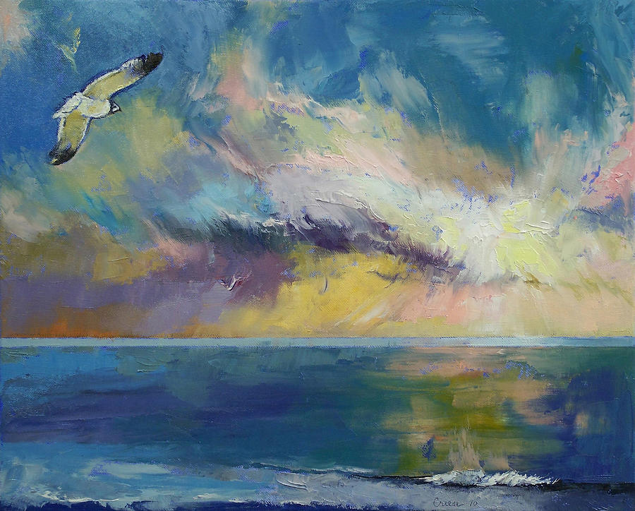 Seagull Painting - Eternal Light by Michael Creese