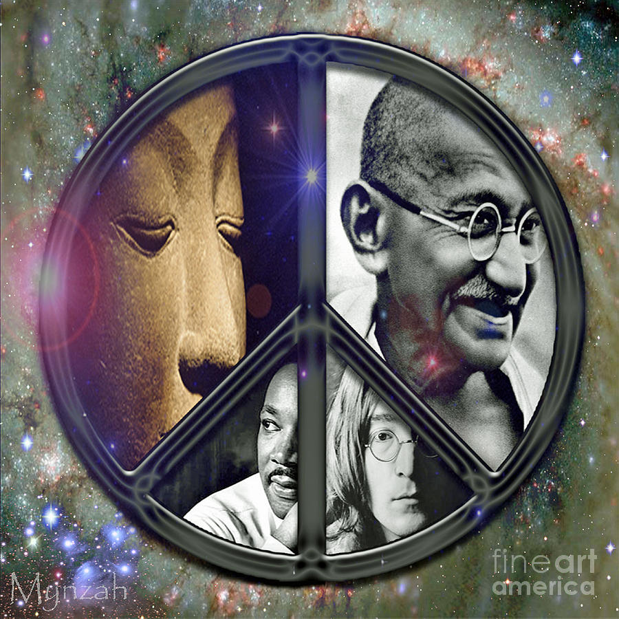 John Lennon Digital Art - Eternal Peace by Mynzah Osiris