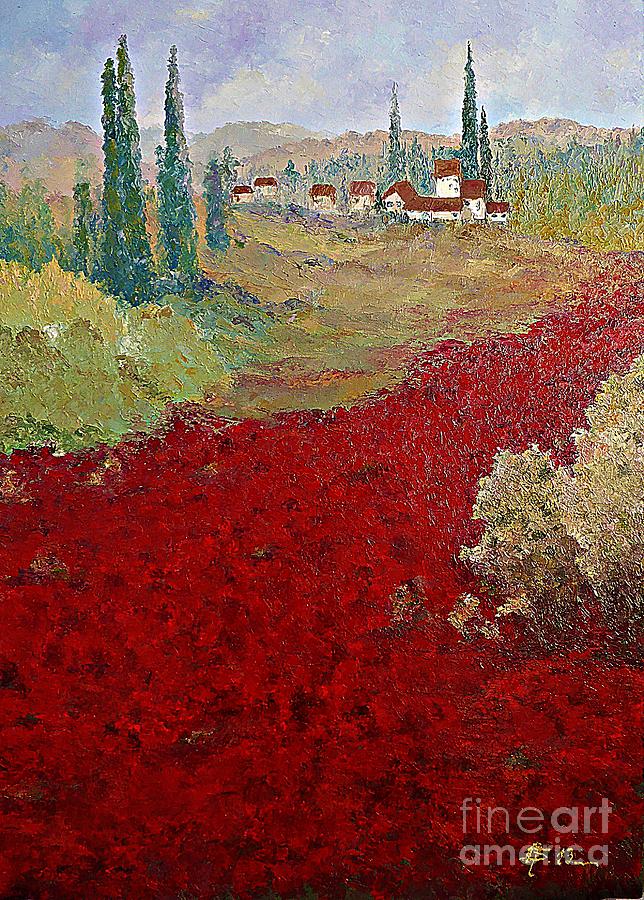 Red summer Painting by Amalia Suruceanu