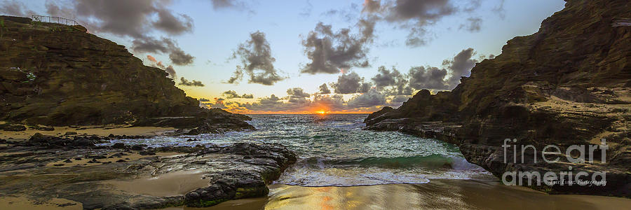 Eternity Beach Sunrise 3 to 1 Ratio Photograph by Aloha Art