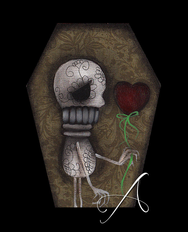 Skeleton Painting - Eternity without You by Abril Andrade