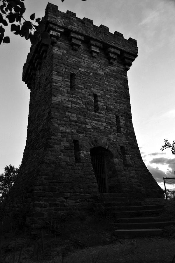 Black And White Photograph - Ethan Allen Tower  by Wendell Ducharme Jr