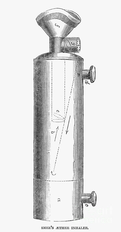 1847 Photograph - Ether Inhaler, 1847 by Granger