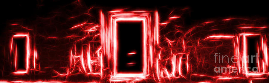 Ethereal Doorways Red Photograph