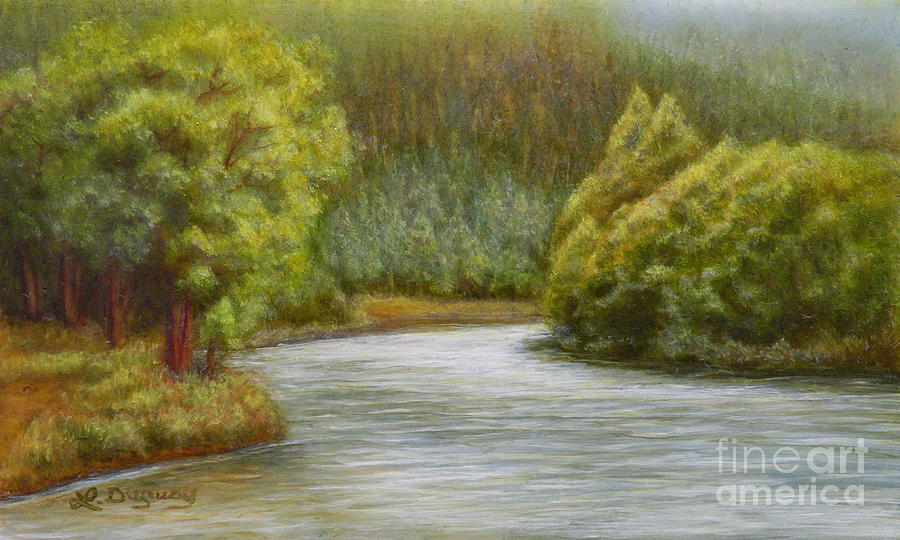 Santa Fe River Painting by Lora Duguay