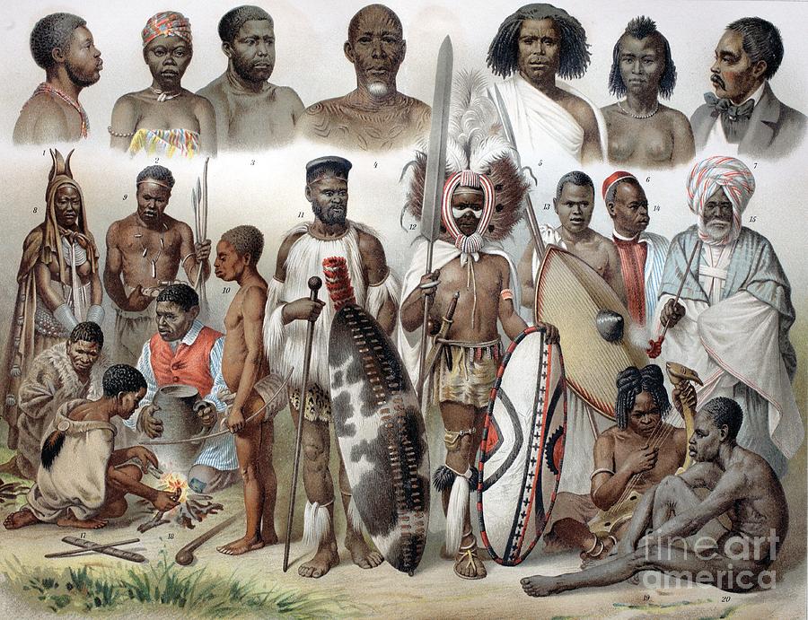 Ethnic Groups Of Africa, 1880s Photograph by Bildagentur-online
