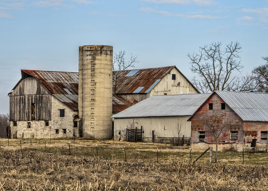 Barn Photograph - Ethridge Tennessee Amish Barn by Kathy Clark