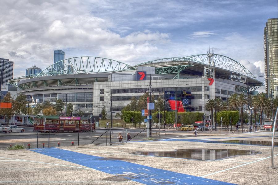 Architecture Photograph - Etihad Stadium Melbourne by Brad Mauro