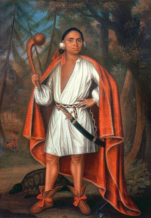 Etow Oh Koam, King Of The River Nations, 1710 Oil On Canvas Photograph by Johannes or Jan Verelst
