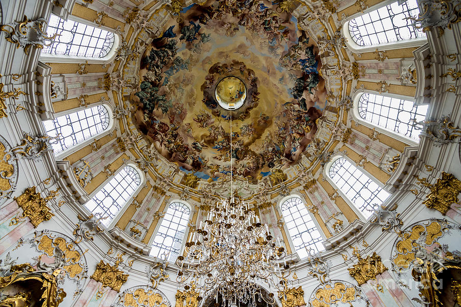 Ettal Abbey Dome - Benedictine Monastery - Germany Photograph by Gary Whitton
