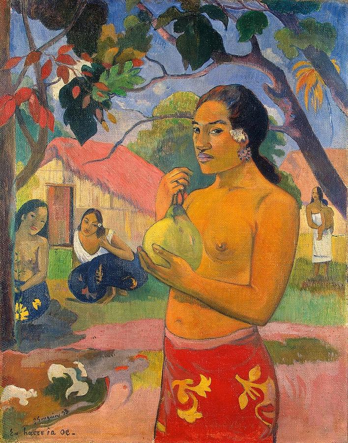 Eu haere ia oe Painting by Paul Gauguin