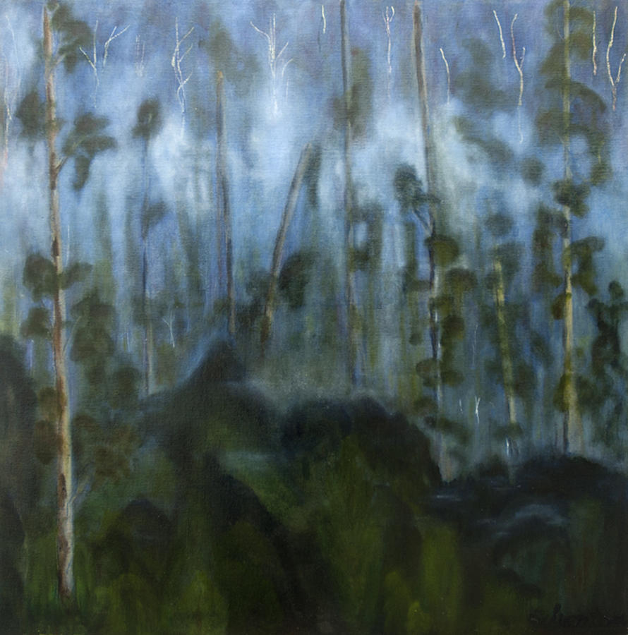 Eucalypt Forest 5 Painting by Robert Silverton