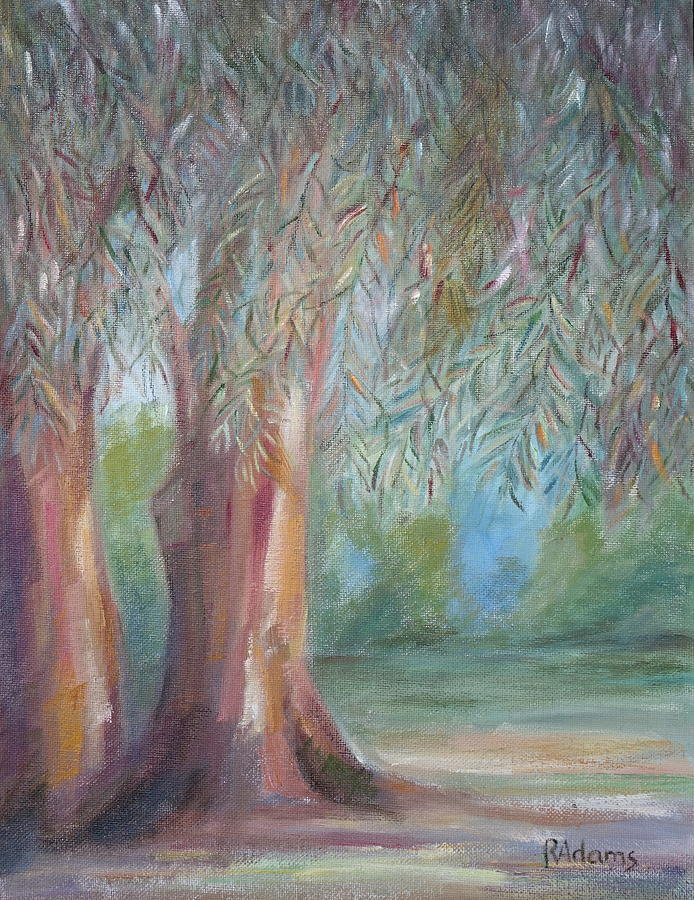 Eucalyptus near Bethsaida Painting by Rita Adams