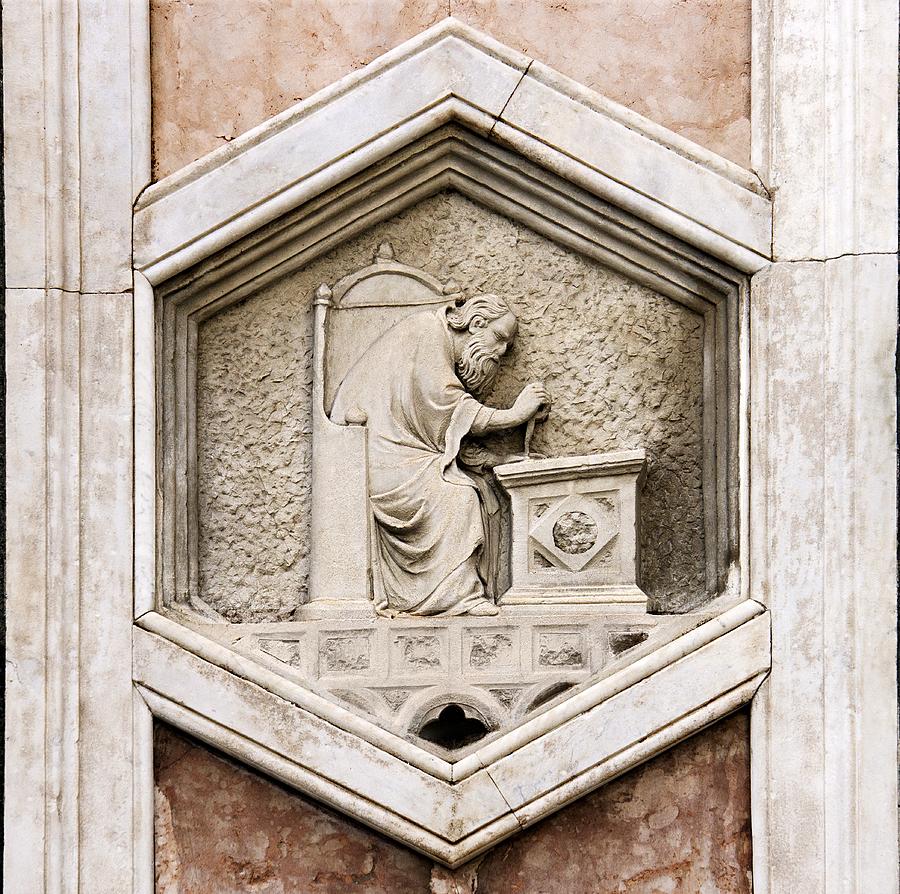 Euclid- Allegorical Depiction Of Maths Photograph by Sheila Terry
