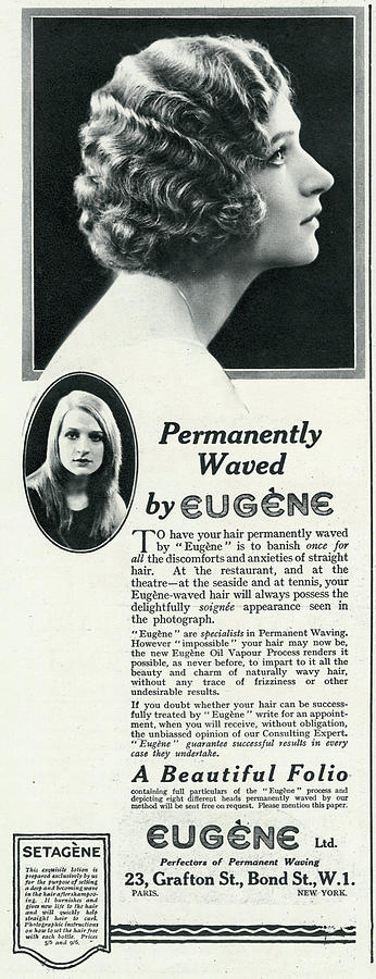 Eugene Permanent Wave Photograph By Illustrated London News Ltd Mar