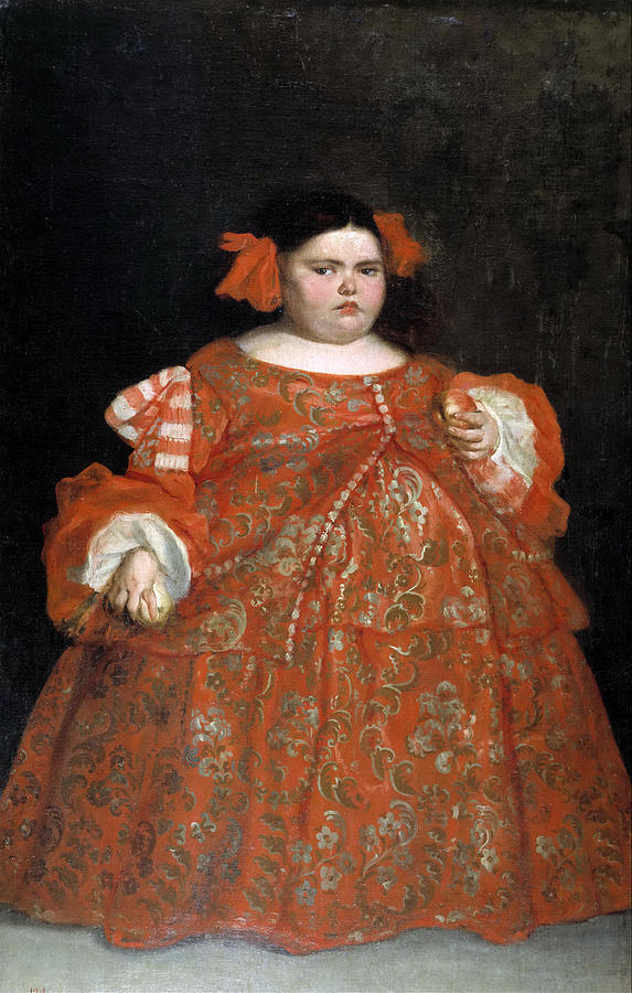Eugenia Martinez Vallejo clothed Painting by Juan Carreno de Miranda