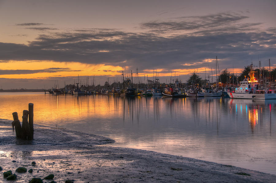 Eureka Harbor Sunset 2 Photograph by Tom Barrett - Fine Art America