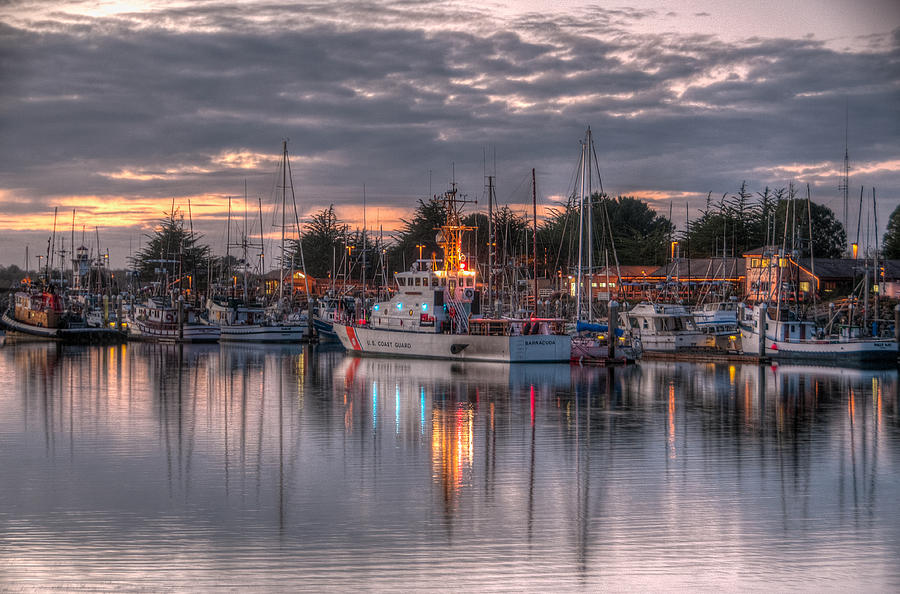 Eureka Harbor Twilight Photograph by Tom Barrett - Pixels