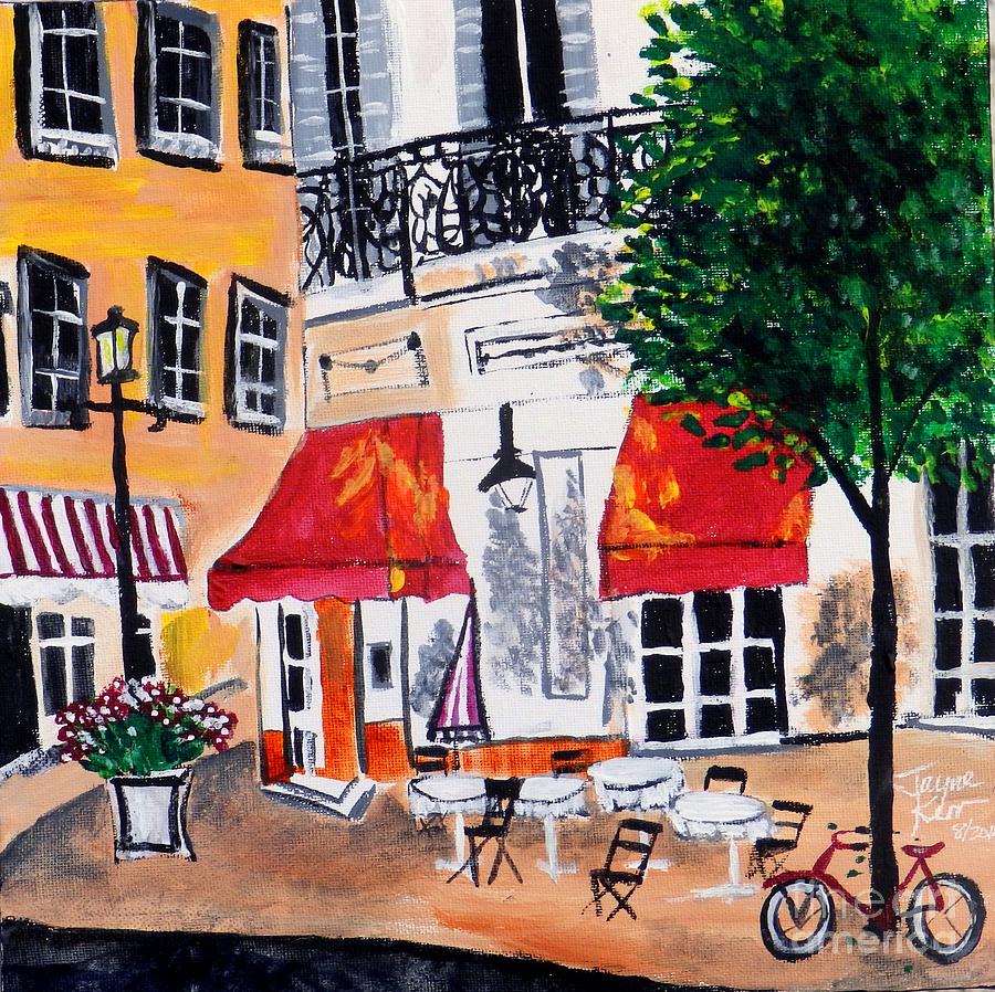Euro Cafe Painting by Jayne Kerr 