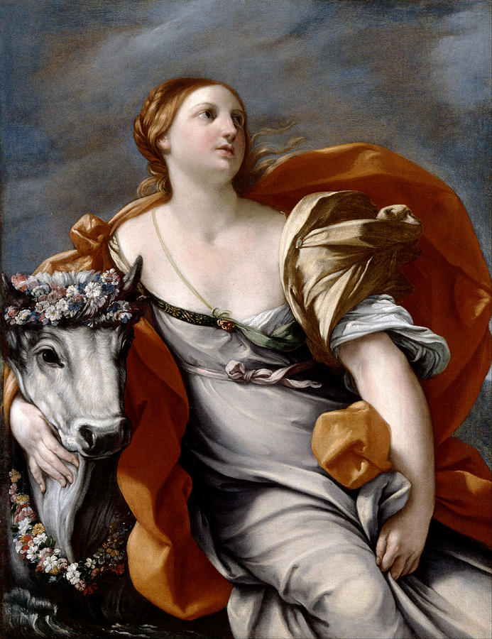 Europa and the Bull Painting by Guido Reni