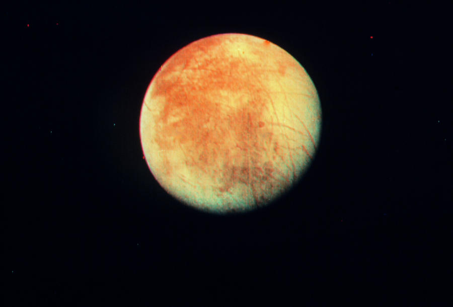 Europa Photographed Voyager 1 Spacecraft Photograph by Nasa/science Photo Library