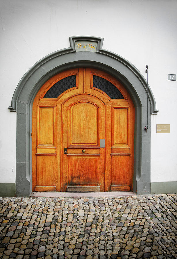 European Museum Door Photograph by James Bethanis