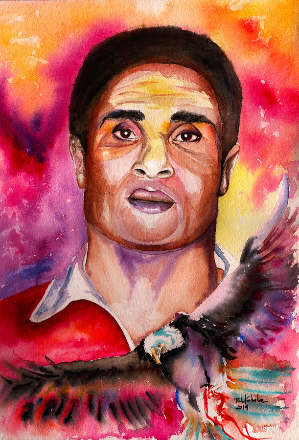 Football Painting - Eusebio by Isabel Salvador