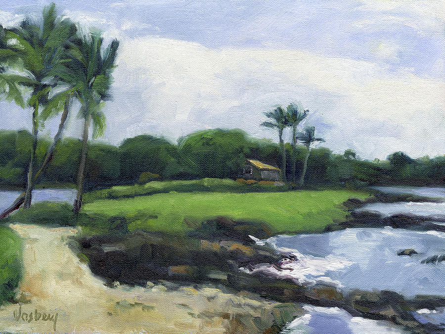 Honolulu Painting - Eva Parker Woods Cottage by Stacy Vosberg
