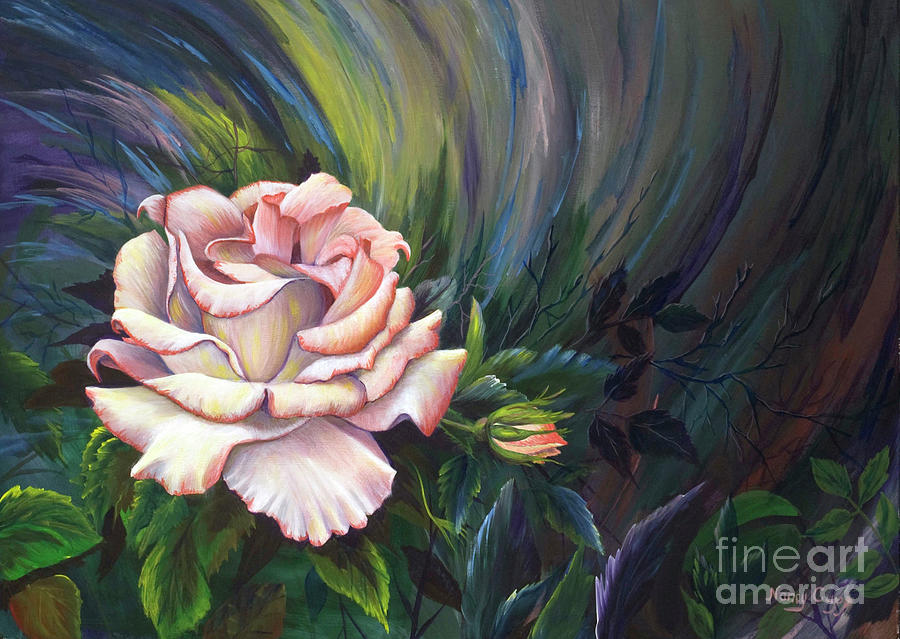 Rose Painting - Evangel of Hope by Nancy Cupp