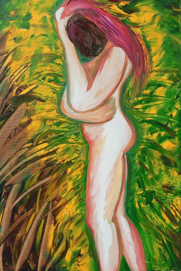 Genesis Painting - Eve Banished by Esther Newman-Cohen