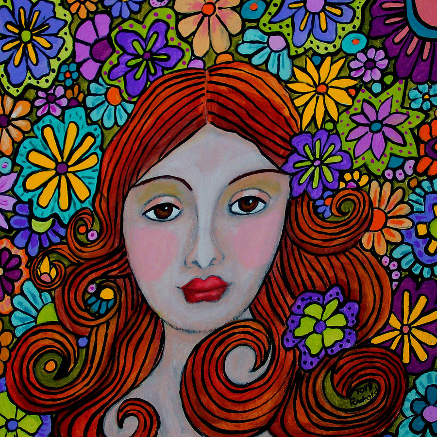 Flower Painting - Eve in Garden  by Tori Radford