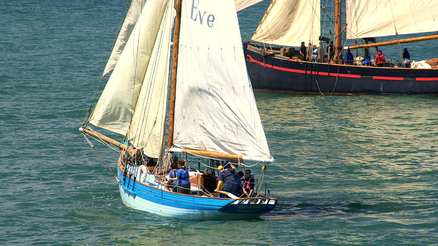 Boat Photograph - Eve Of St Mawes Off Brixham by Peter Hunt
